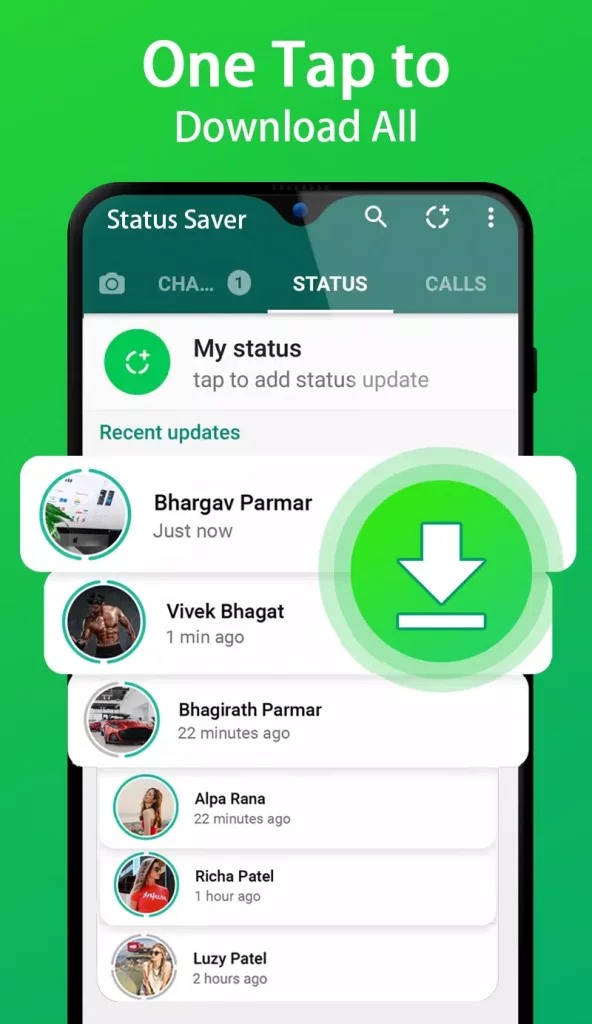 Gbwhatsapp download others status feature