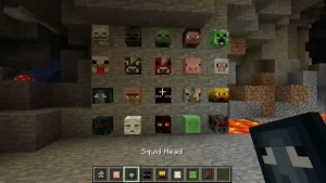 use of mob heads in minecraft