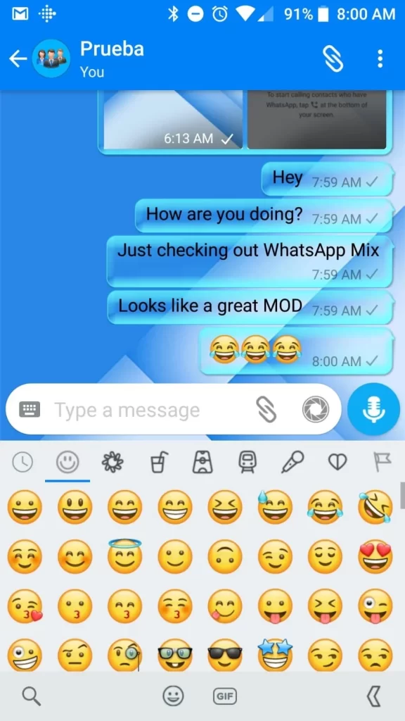 Whatsapp Mix Appearance 