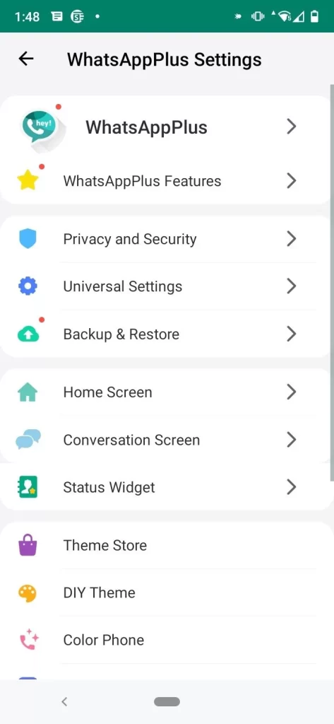 Silent features of whatsapp plus 