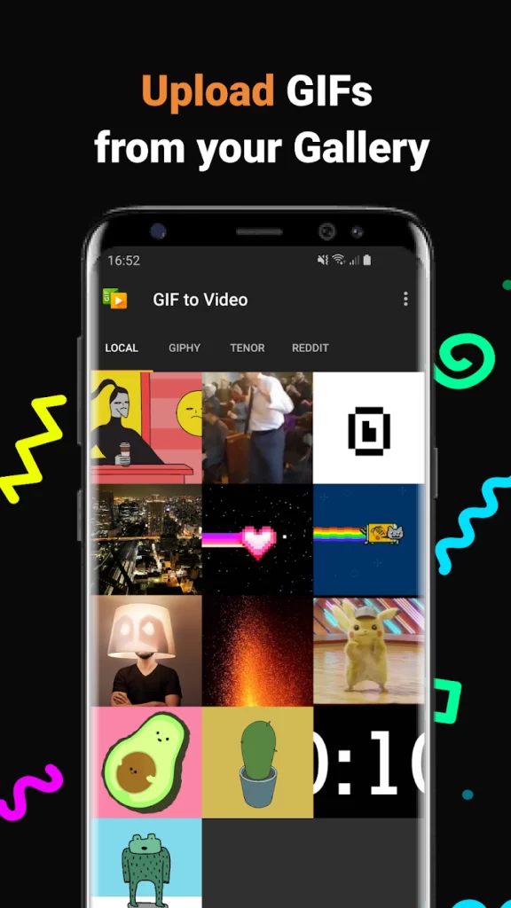 Upload Gifs From your Gallery 